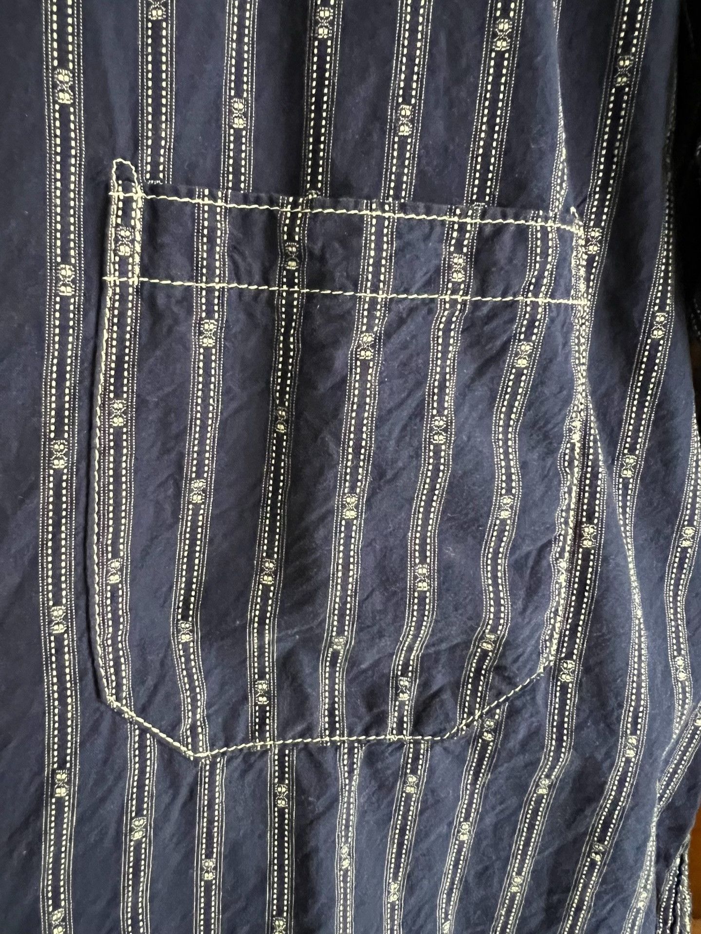Freewheelers Freewheelers Vintage Indigo Stripe Shirt Size US XS / EU 42 / 0 - 6 Thumbnail