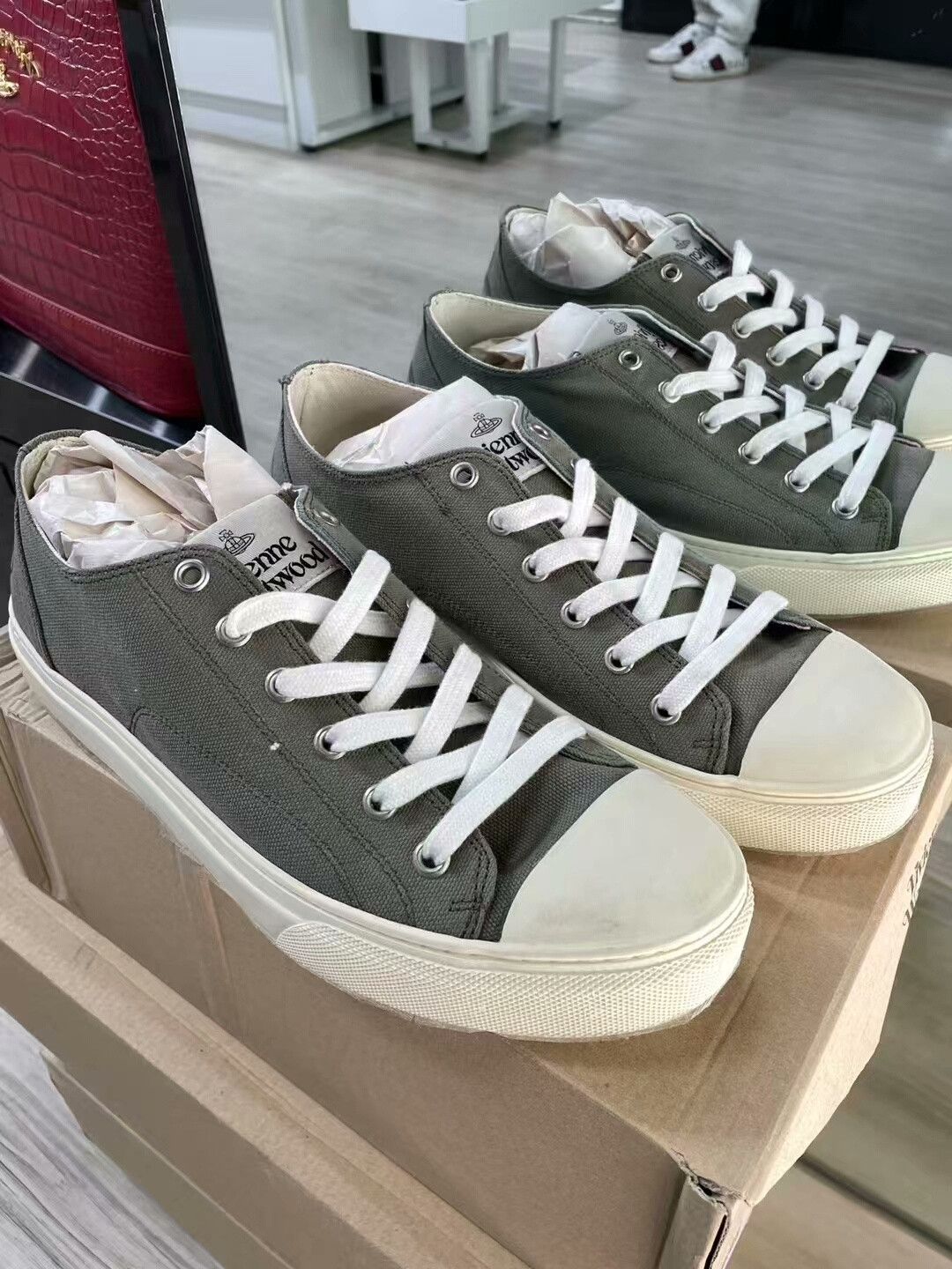 Vivienne Westwood Vivienne Westwood Canvas Sneakers Size US 9 / EU 42 - 1 Thumbnail