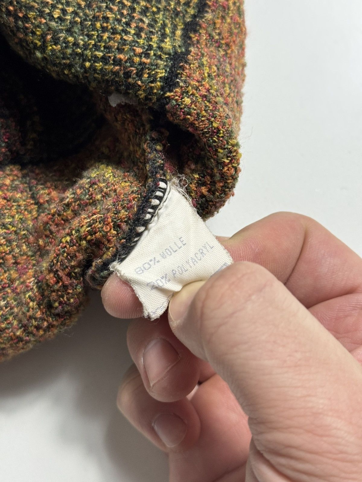 Vintage Vintage Wool Geometric Knit Avant Garde Sweater Asymmetrical Size US L / EU 52-54 / 3 - 6 Thumbnail