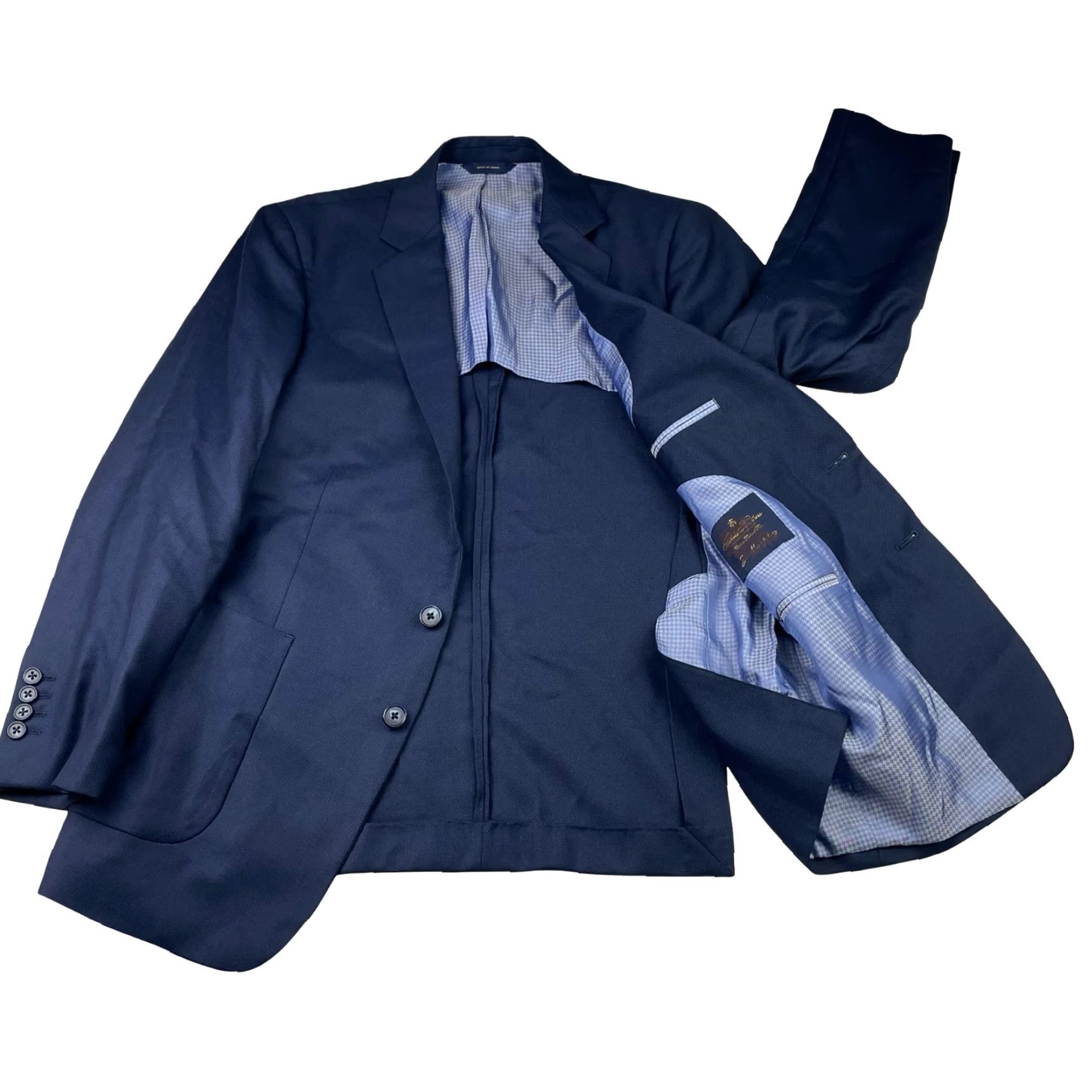 Brooks Brothers Brooks Brothers Blazer Navy 100% Wool 2-Button Single-Breasted Regular Fit Mens 40 Short Vintage No N/A Size 40R - 3 Thumbnail