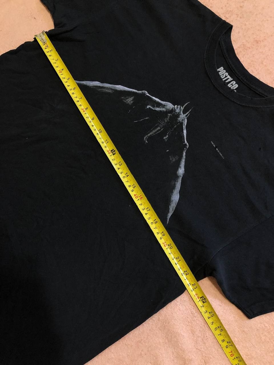 POST&CO Vintage black T-shirt POST&CO big print streetwear Y2K Size US L / EU 52-54 / 3 - 13 Thumbnail