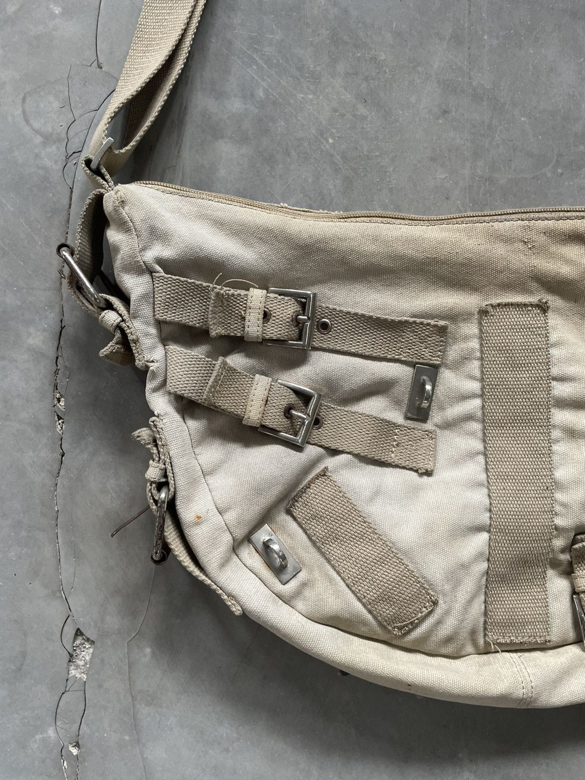 If Six Was Nine Sick Rare Military Multi Buckle Sling Bag Distressed Size ONE SIZE - 5 Thumbnail