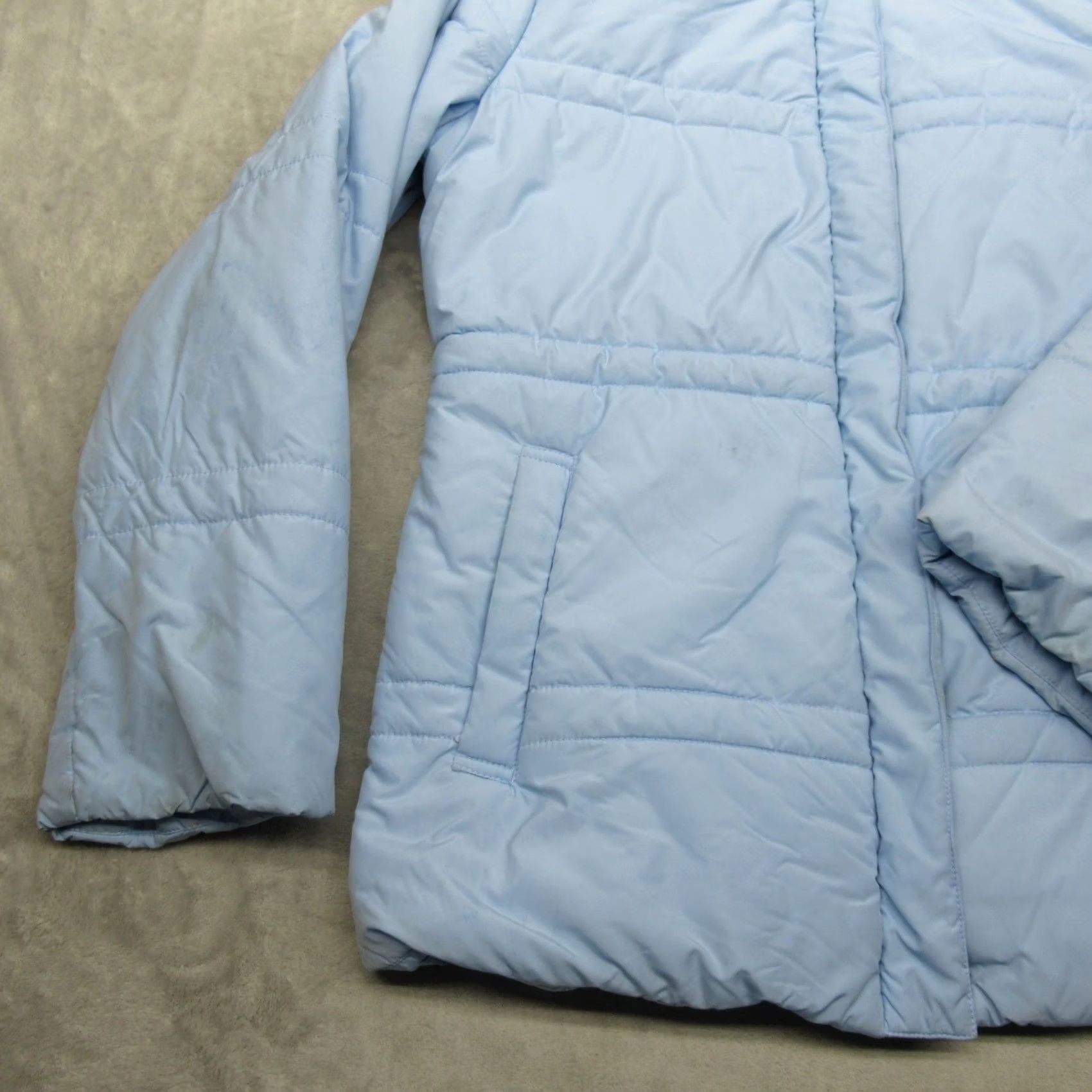 Pendleton Pendleton Jacket Womens Medium Light Blue Puffer Coat Quilted Thick Insulated Size M / US 6-8 / IT 42-44 - 3 Thumbnail