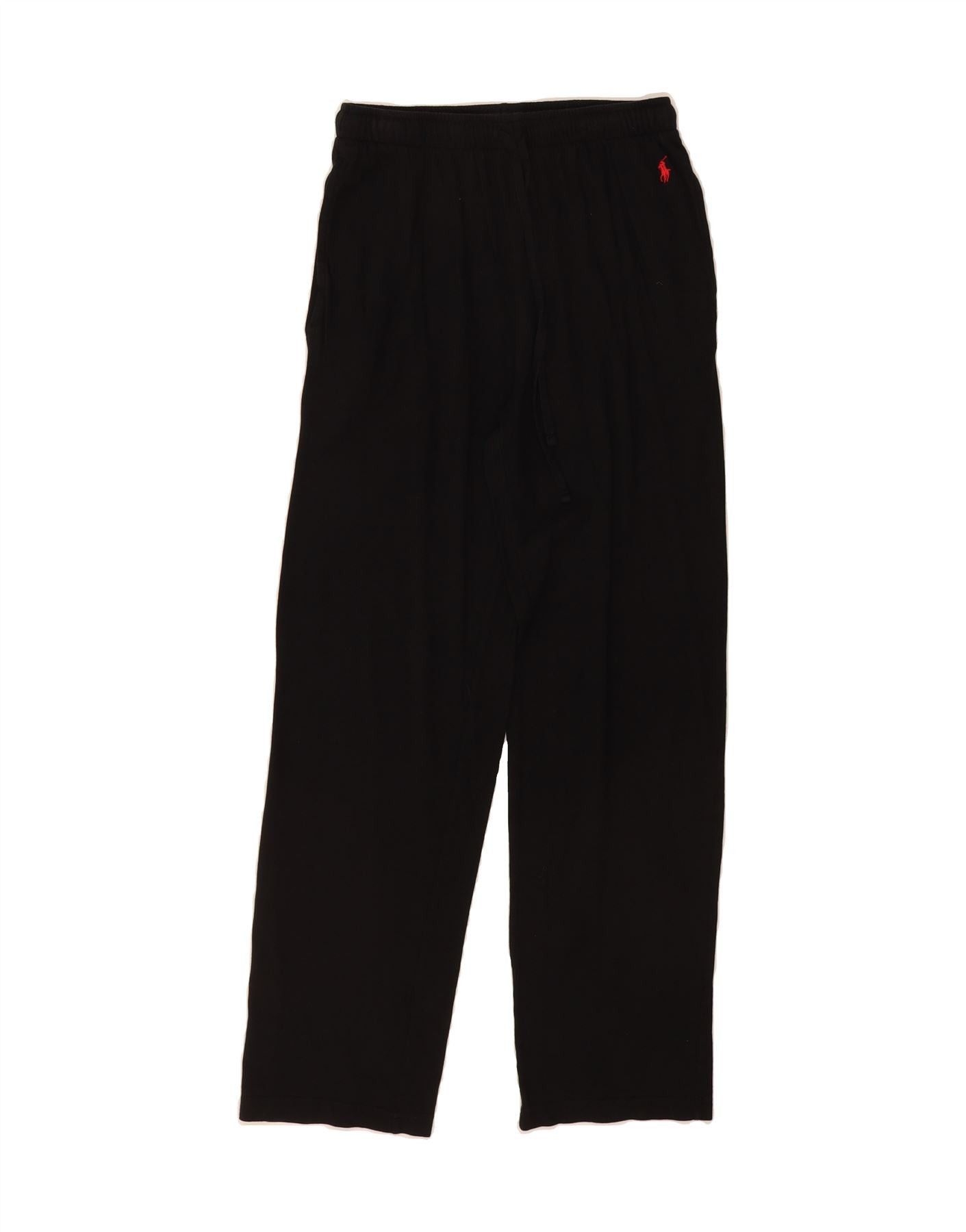 Polo Ralph Lauren Womens Tracksuit Trousers UK 10 Small Black Cotton Size 27" / US 4 / IT 40 - 1 Thumbnail