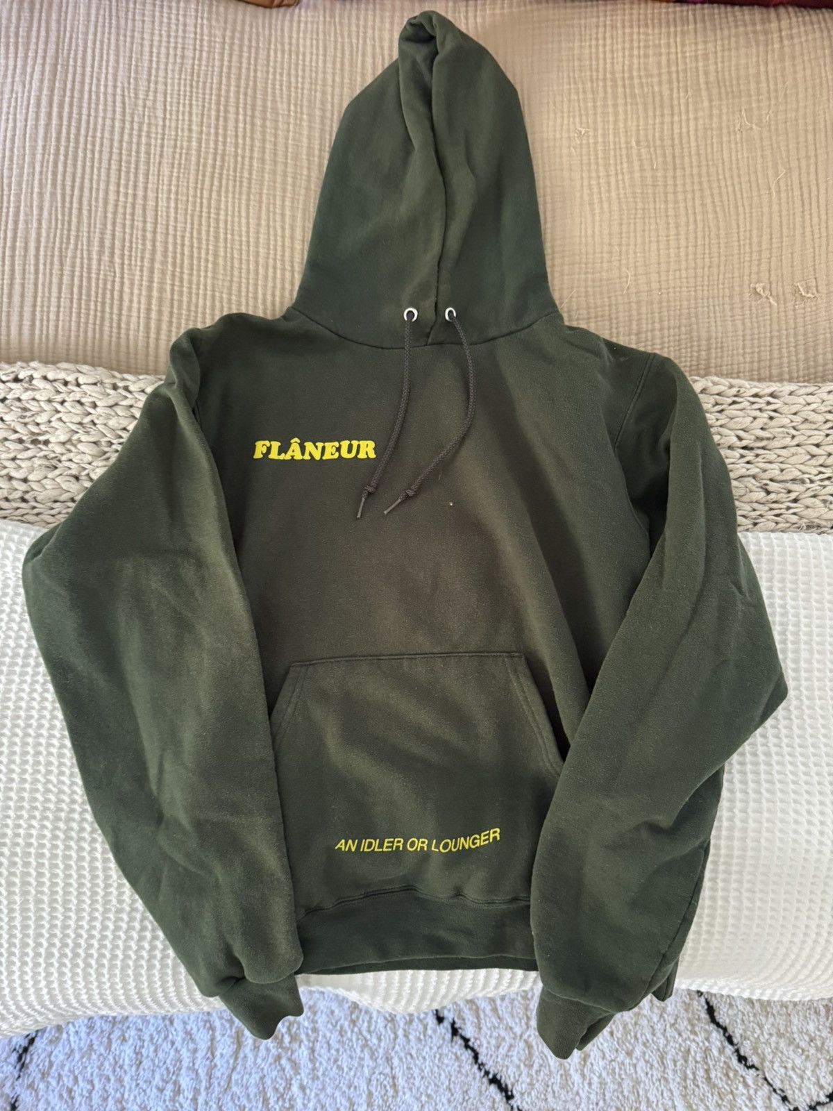 Champion CHAMPION Flaneur Graphic Print Hoodie Forest Green Grailed