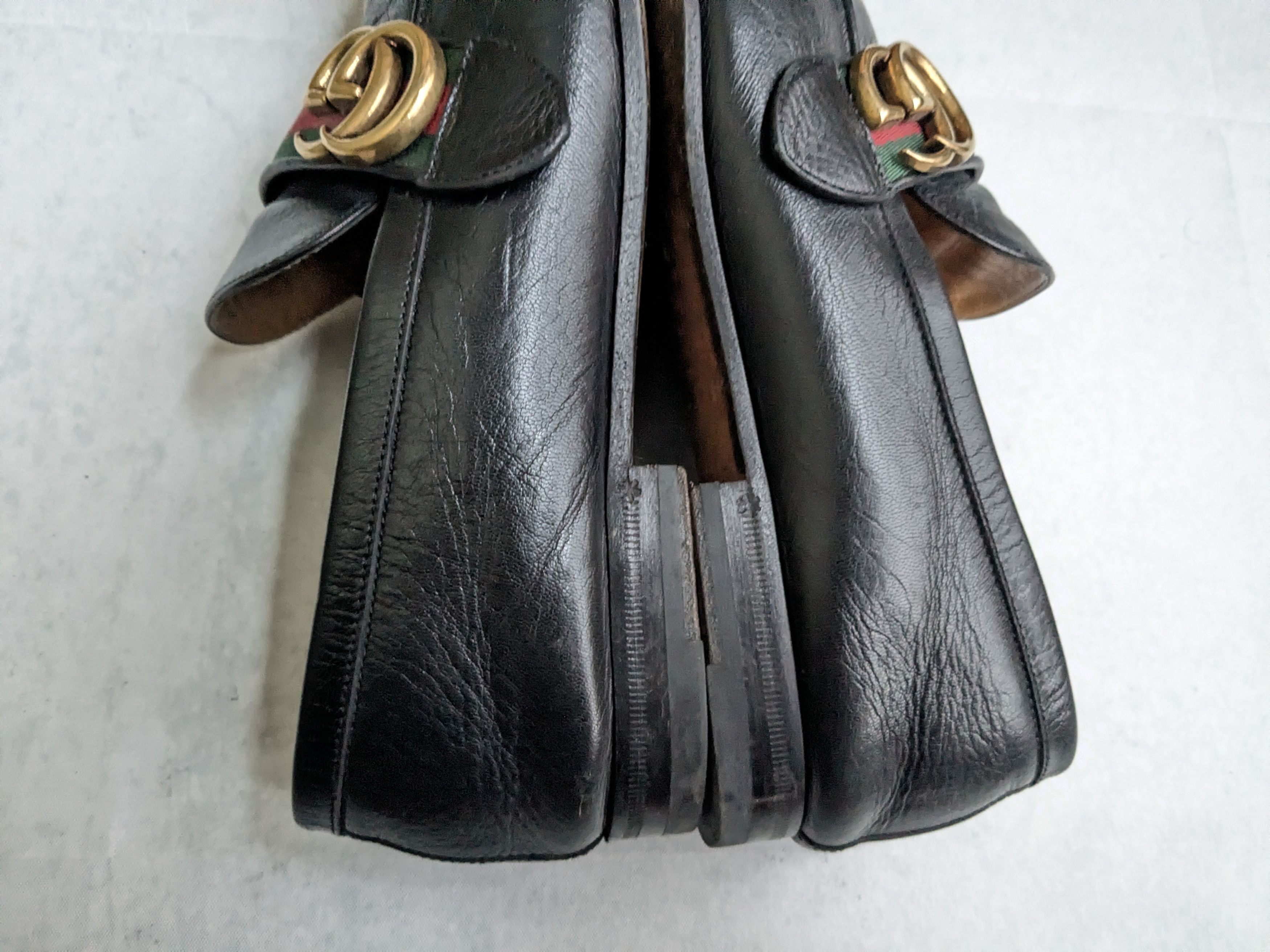 Gucci Gucci Loafers Black 10 Web GG Logo Size US 10 / EU 43 - 10 Thumbnail