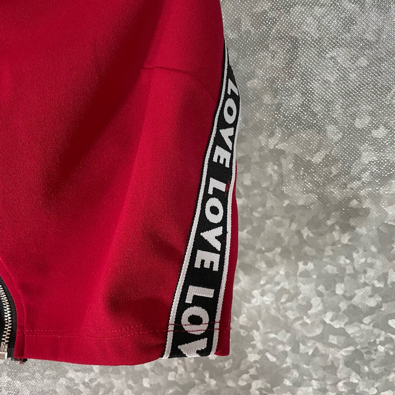 Other In Control Red "LOVE" Zipper Strapless Tube Top - Size Small Size S / US 4 / IT 40 - 3 Thumbnail