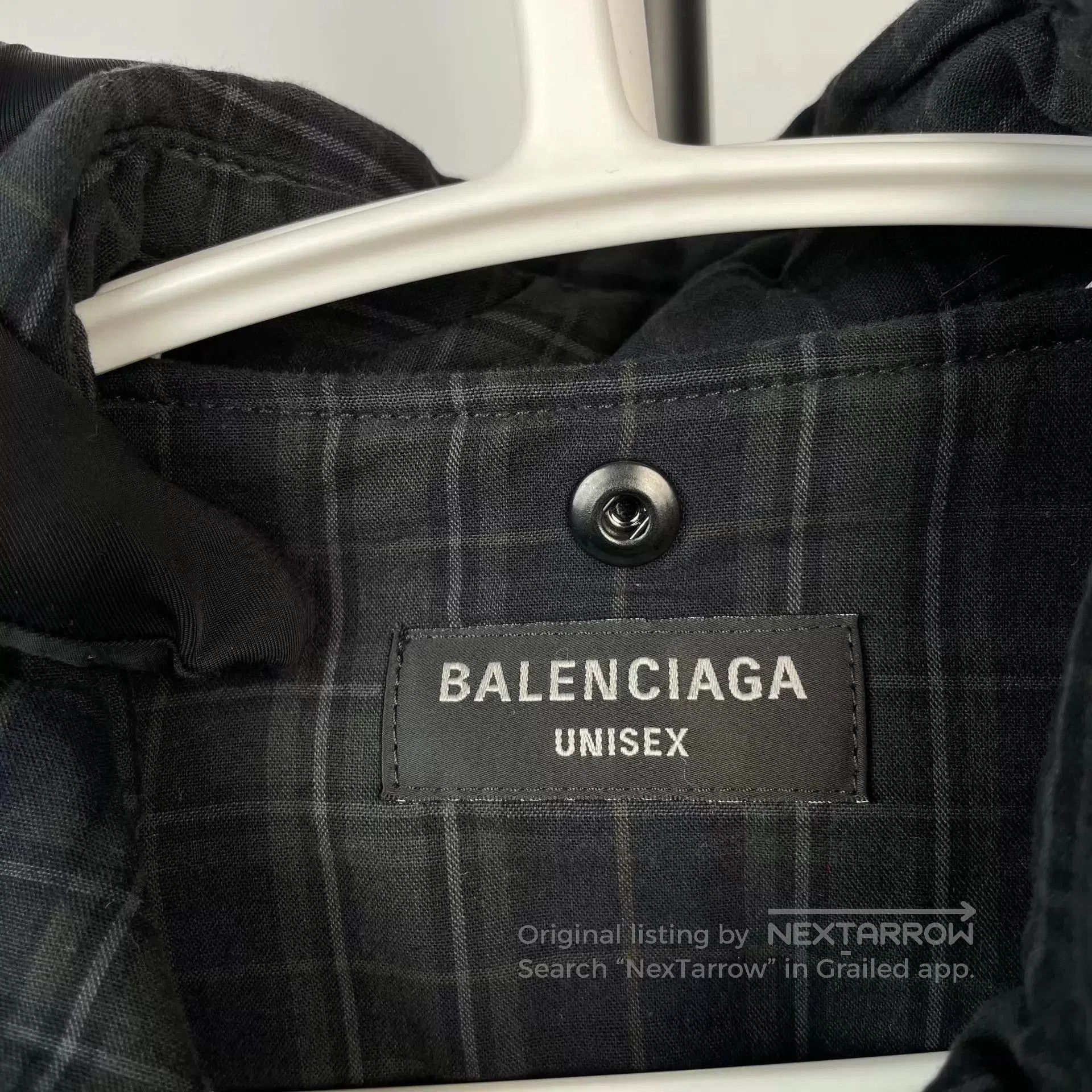 Balenciaga Plaid Long Sleeve Button-Up Shirt. Size US S / EU 44-46 / 1 - 7 Thumbnail