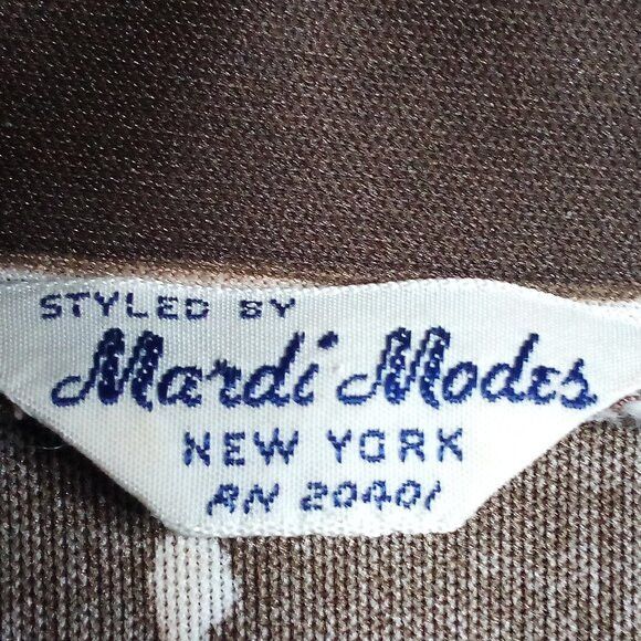 Other Vintage Mardi Modes Abstract Strokes Polyester Shirt Top Size M / US 6-8 / IT 42-44 - 3 Thumbnail