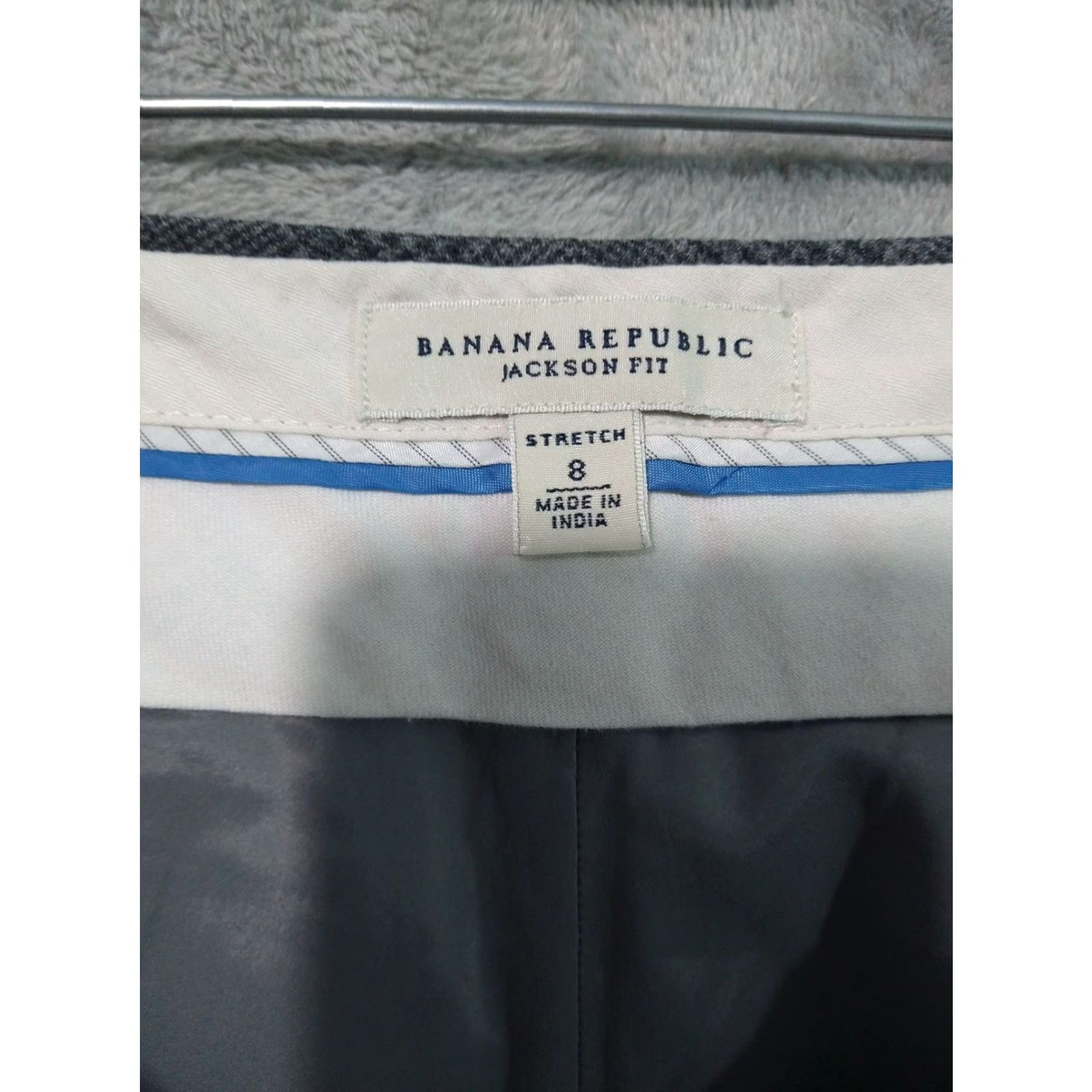 Banana Republic Banana Republic Pants Womens 8 Gray Plaid Boot Cut Jackson Wool Stretch Trousers Size 30" / US 8 / IT 44 - 6 Thumbnail