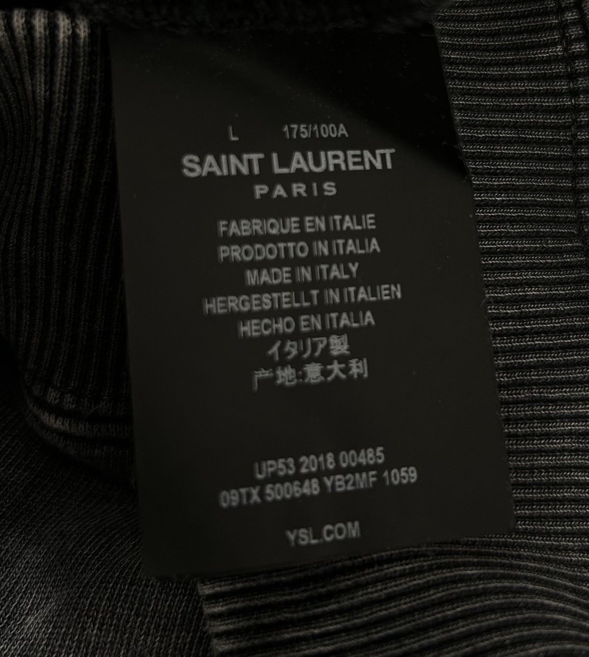Saint Laurent Paris Saint Laurent Distressed Hoodie Size Large Size US L / EU 52-54 / 3 - 6 Thumbnail