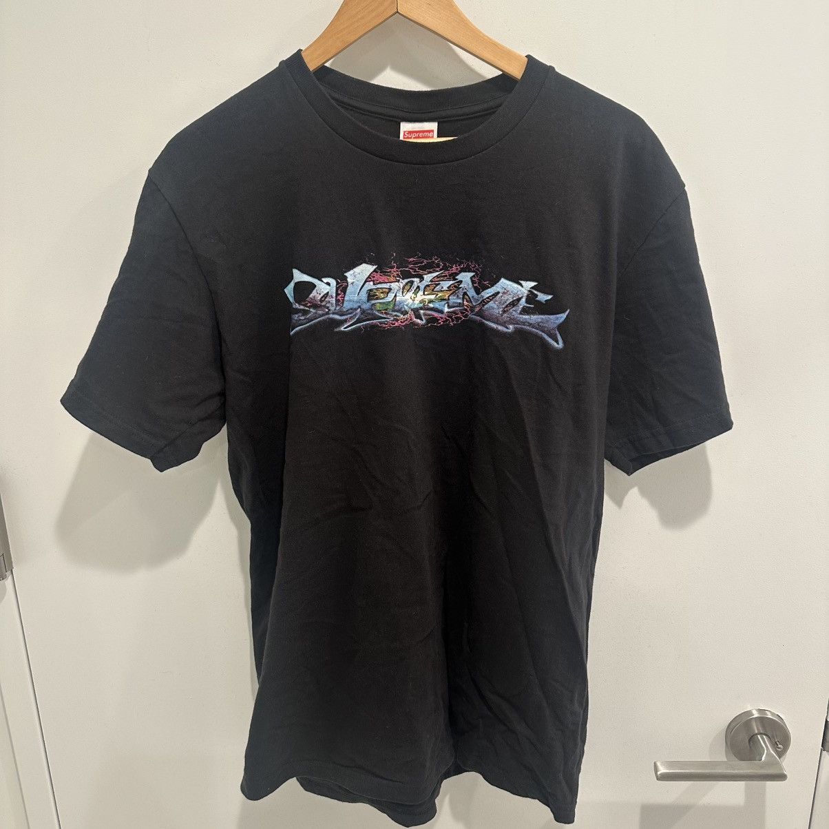 Supreme Supreme x Art Dealer Snowman Graphic Tee Black | Grailed