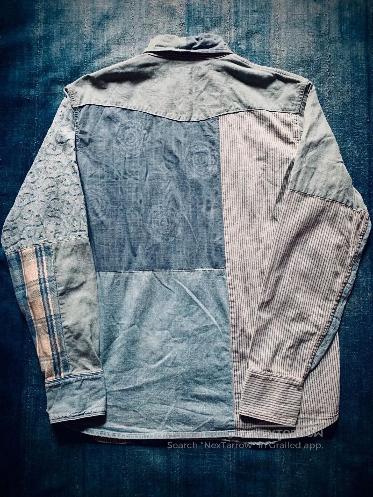 Kapital Kapital Veggie Dye Patchwork Denim Shirt. Size US L / EU 52-54 / 3 - 2 Thumbnail