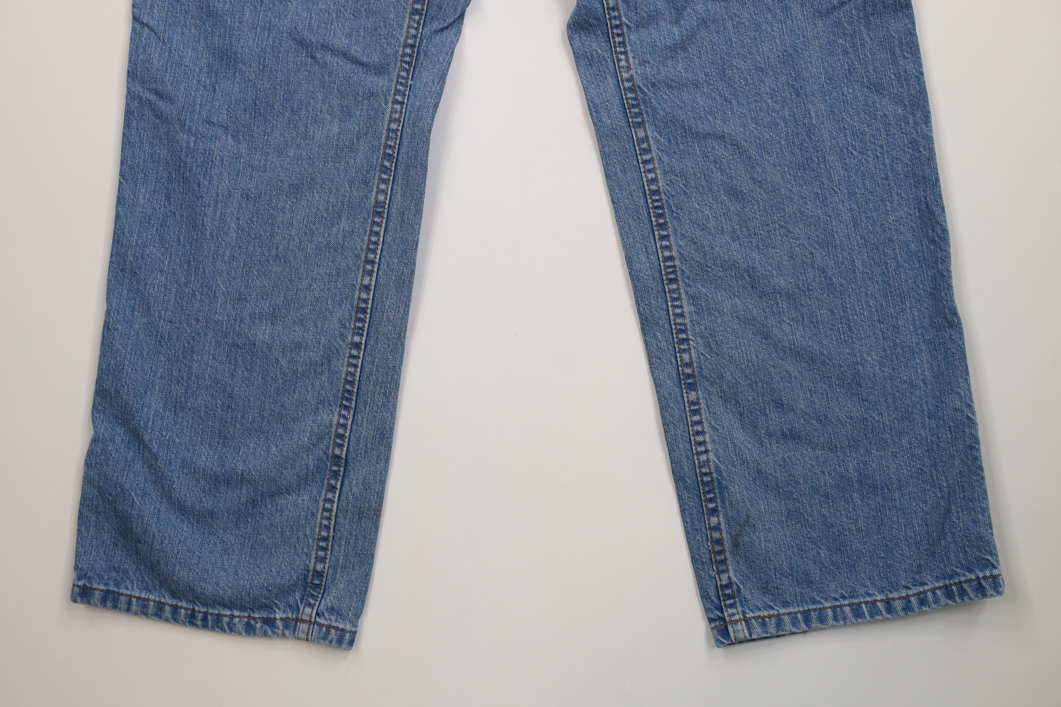 Carhartt Vintage Y2K Carhartt Spell Loose Fit Denim Jeans Blue Cotton Size US 33 - 4 Thumbnail