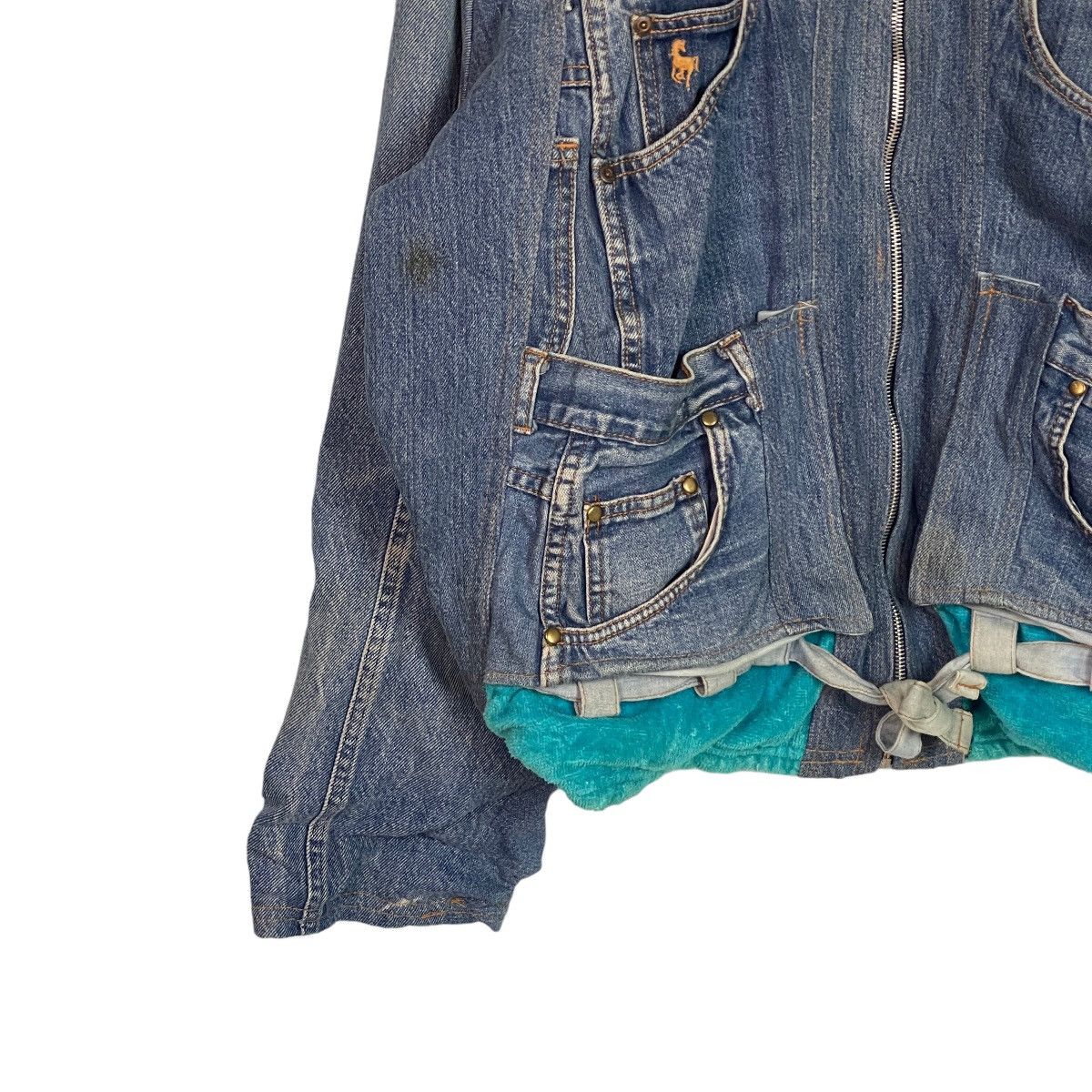 Too Cute Guetta Bros. Too Cute Stone Age Denim Jeans Designed Jacket Size US XXL / EU 58 / 5 - 2 Thumbnail
