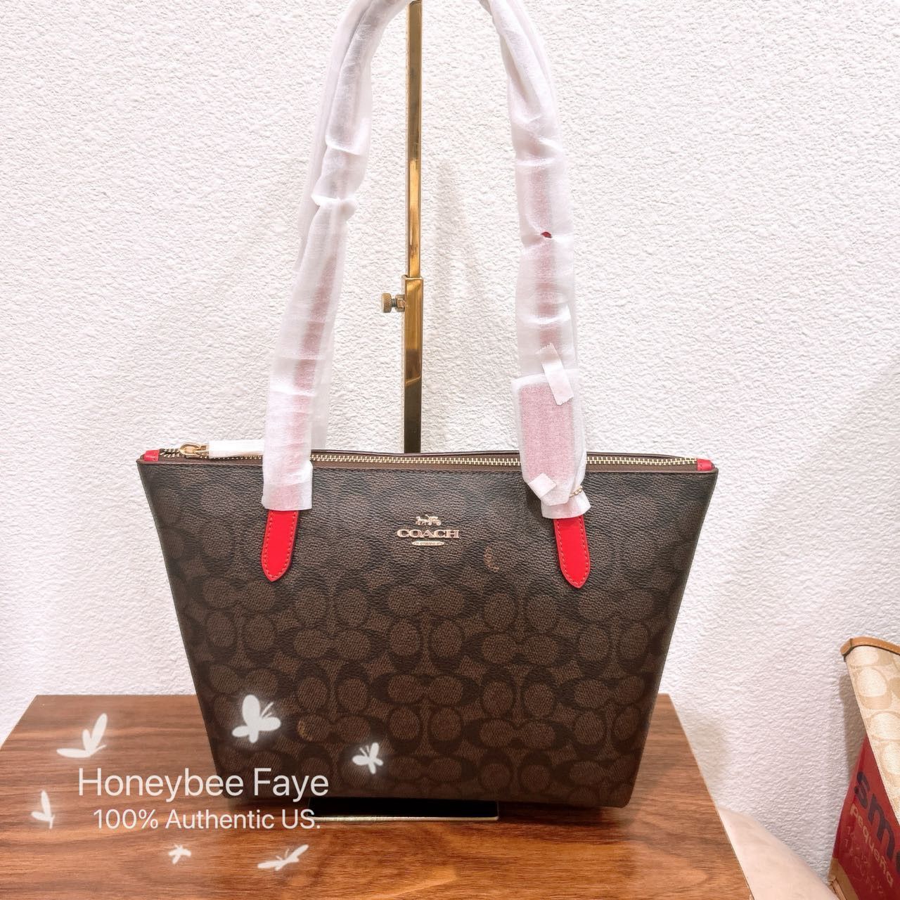 Coach NWT Coach Fiona Zip Tote Bag In Signature Canvas CX611 Size ONE SIZE - 1 Thumbnail