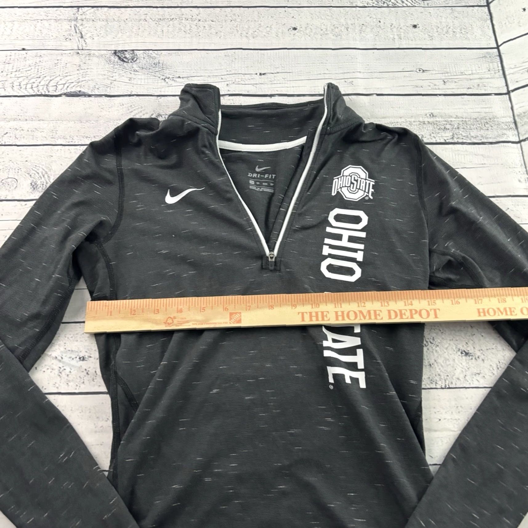 Nike Nike Dri-Fit Ohio State 1/4 Zip Pullover Jacket Women's XS Gray Size XS / US 0-2 / IT 36-38 - 5 Thumbnail