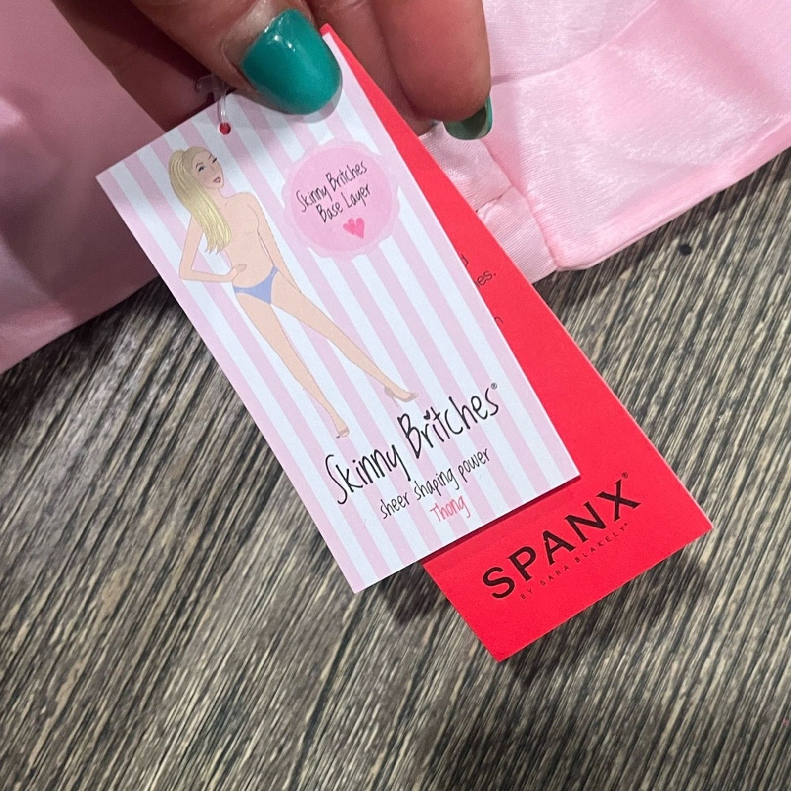 Spanx NWT Spanx Skinny Britches Panty Thong Shapewear Gloss L/XL Size ONE SIZE - 2 Thumbnail