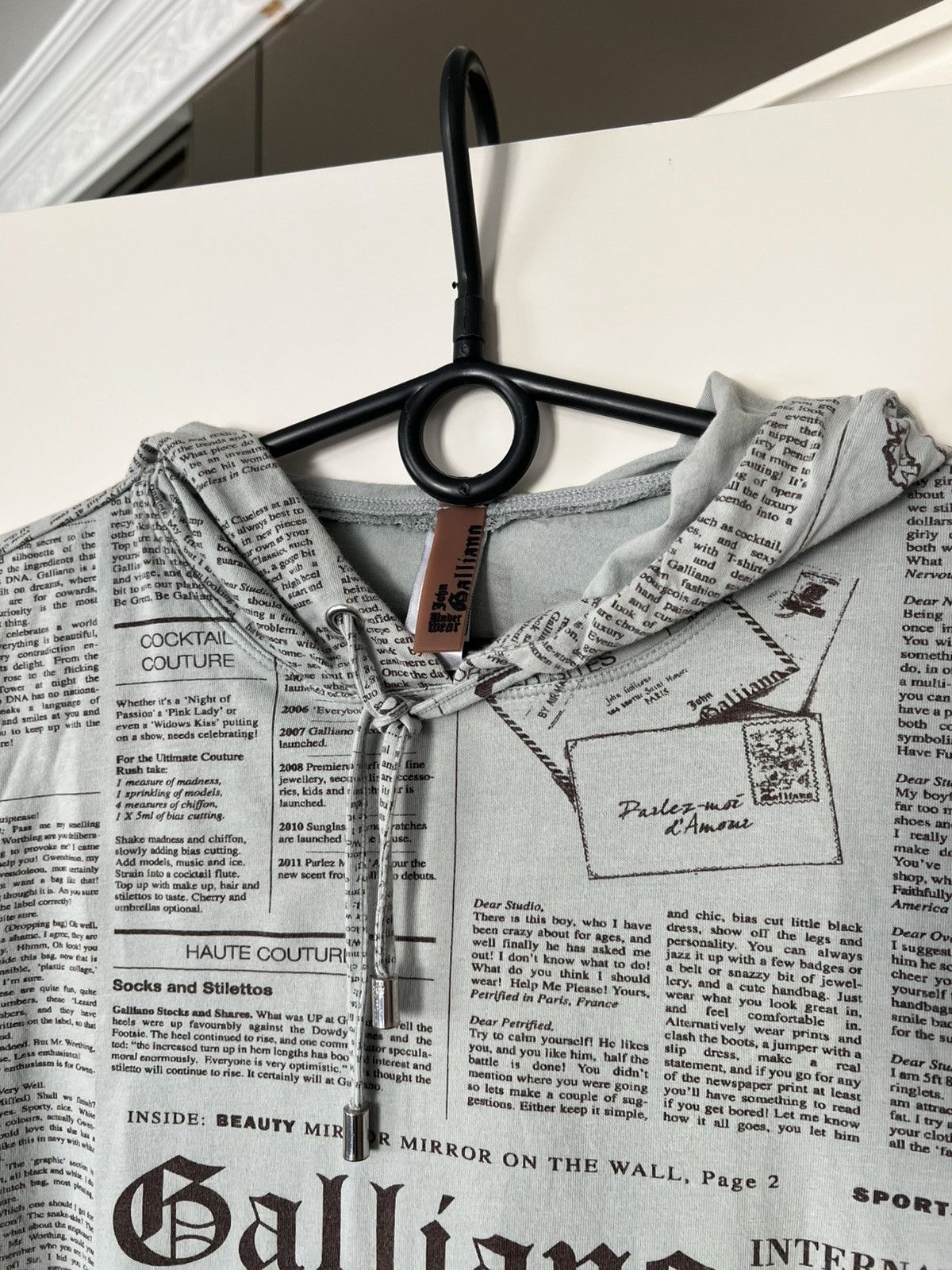 John Galliano John Galliano Gazette Hoodie Size US XS / EU 42 / 0 - 11 Thumbnail