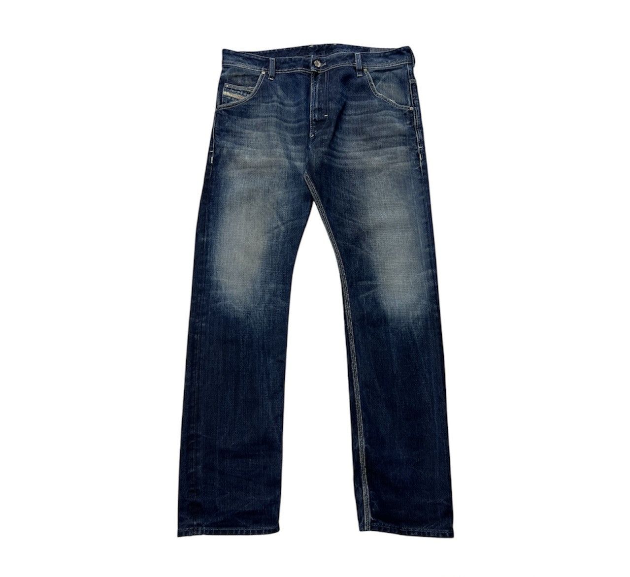 Diesel Vintage Diesel y2k distressed denim jeans blue eyecons pants Size US 34 / EU 50 - 1 Thumbnail