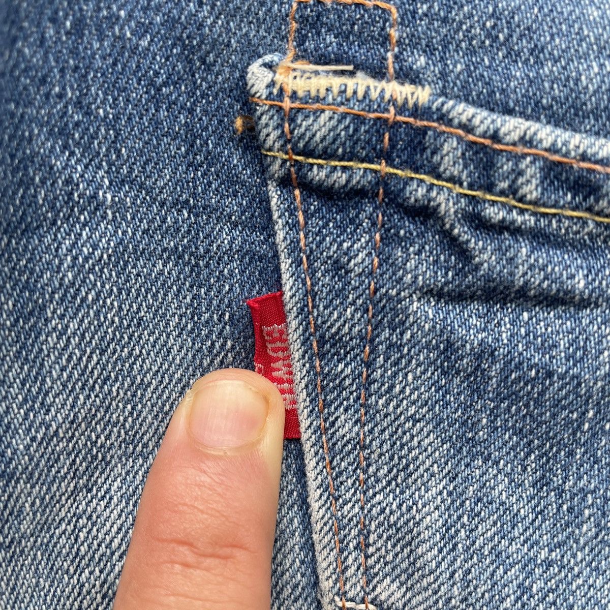 Edwin × Japanese Brand × Jean Vintage Edwin Made In Japan Jeans Faded Distressed Pants Size US 32 / EU 48 - 11 Thumbnail