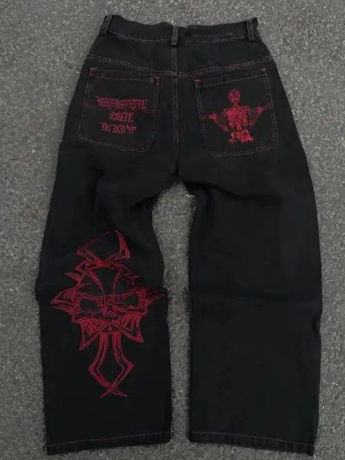 Designer Streetwear Jeans + Backpack Size US 34 / EU 50 - 2 Thumbnail