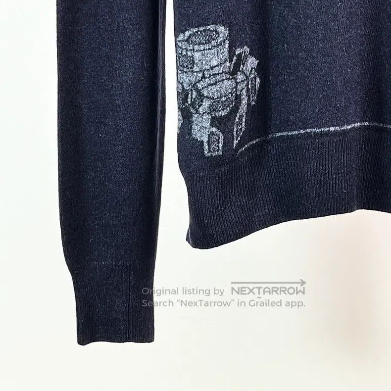 Hermes Hermes Navy Blue Sweater Size US M / EU 48-50 / 2 - 4 Thumbnail