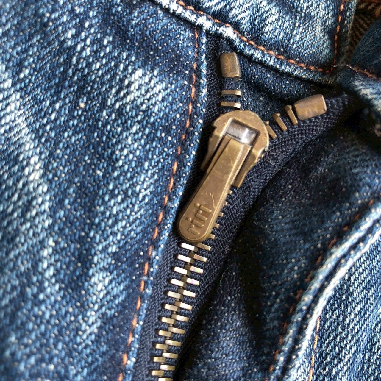Mastermind Japan Vintage Mastermind JAPAN Distressed Gold Thread Denim Size US 37 - 11 Thumbnail