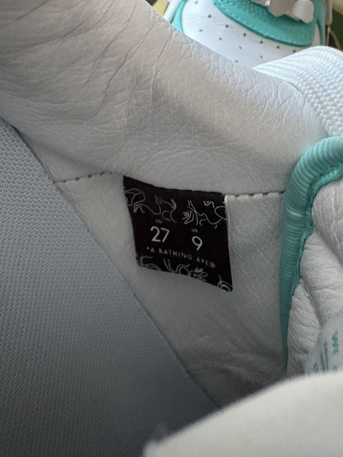 Comme des Garcons STEAL! BAPE STA FS-001 Low in 'White Turquoise' Size US 9 / EU 42 - 7 Thumbnail