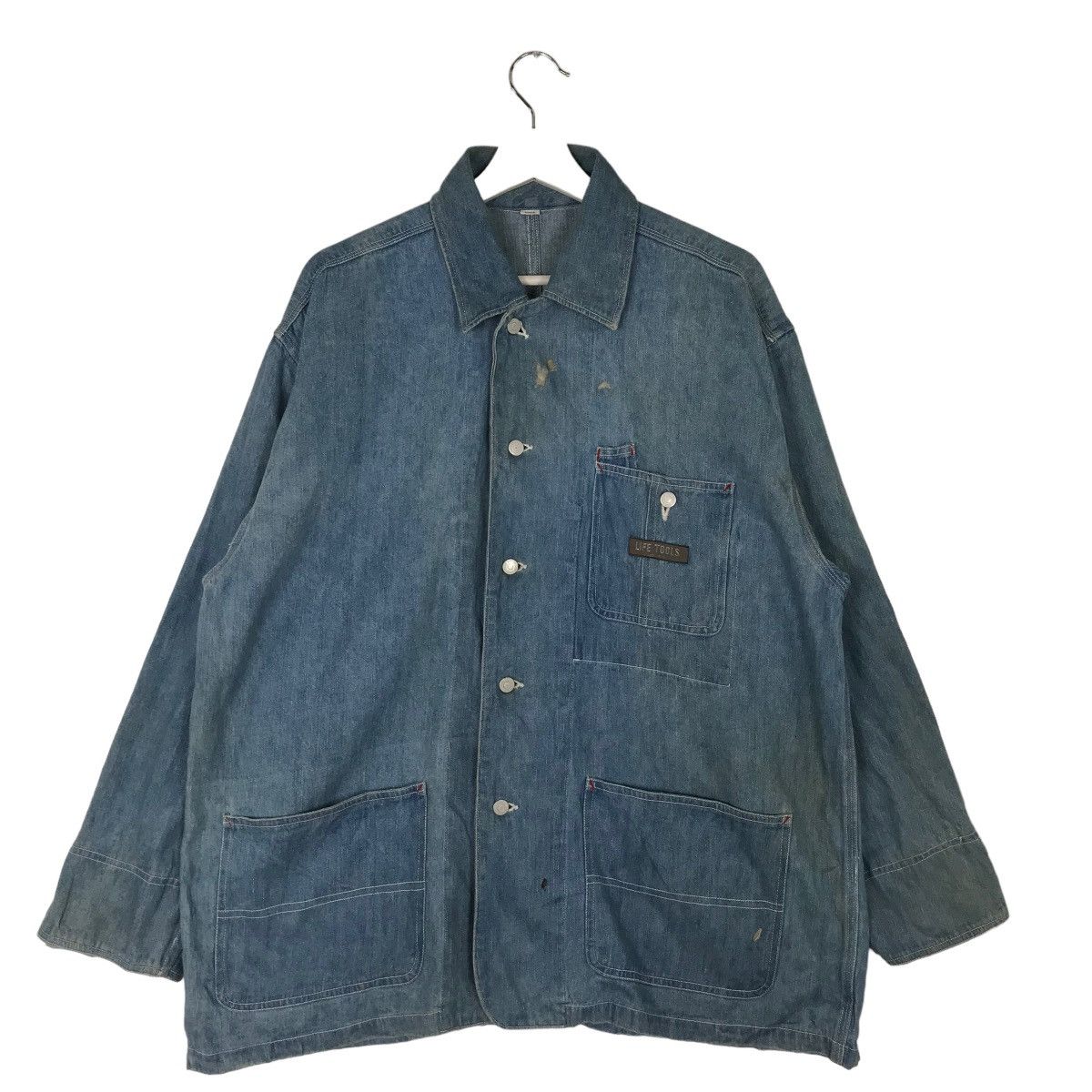 Japanese Brand 💥 LIFE TOOLS WORK CHORE JACKET Size US M / EU 48-50 / 2 - 1 Thumbnail