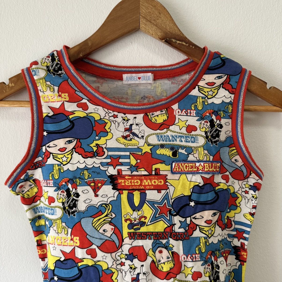 Angel Blue Y2K Angel Blue Western Girl Tank Top Size S / US 4 / IT 40 - 2 Thumbnail