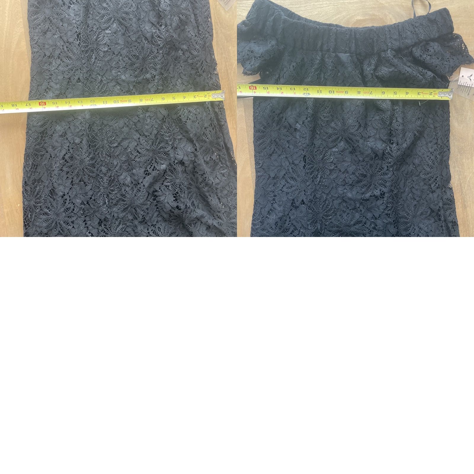 Nanette Lepore Nanette Lepore Off the Shoulder Lace Midi Dress Womens Size 6 Cocktail Party NWT Size M / US 6-8 / IT 42-44 - 9 Thumbnail