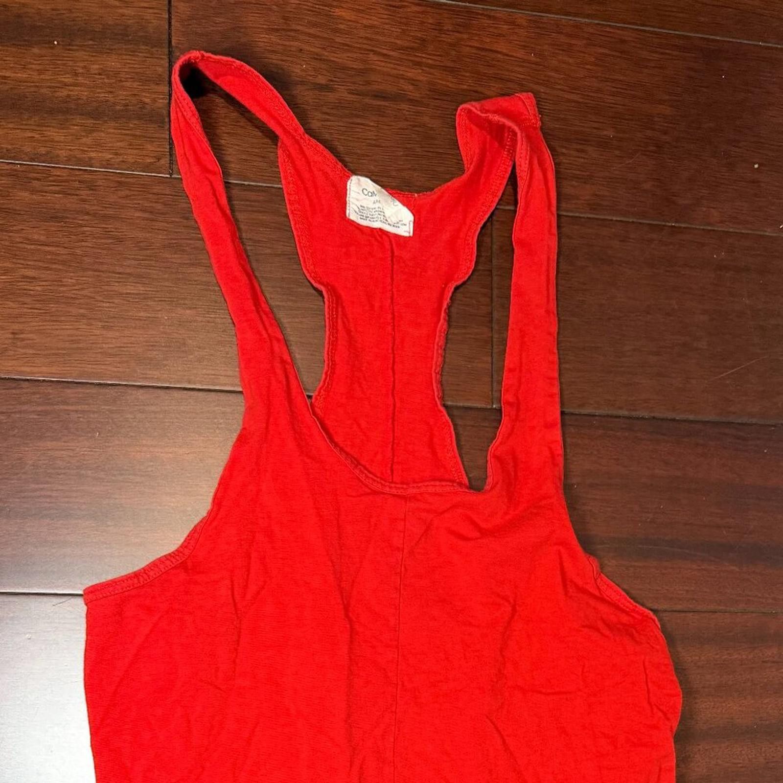 Calvin Klein Vintage Calvin Klein One Piece Bodysuit Red Men Size Large Size ONE SIZE - 2 Thumbnail