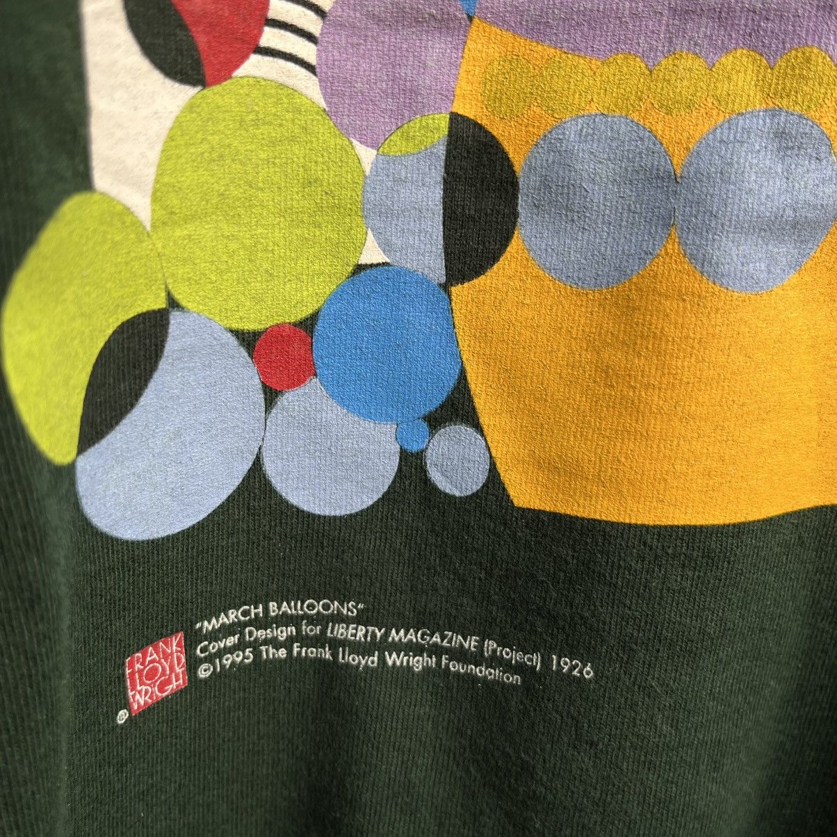 Arts & Science Vintage FRANK LLOYD WRIGHT march balloons art tee photo Size US L / EU 52-54 / 3 - 3 Thumbnail