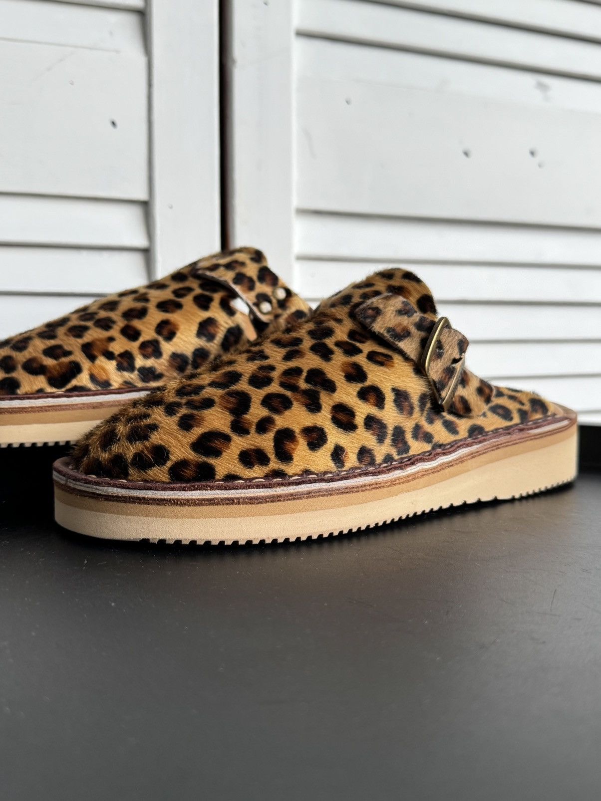 Fracap YMC X FRACAP Calfskin Pony Hair Mules - Leopard Print Size US 6 / IT 36 - 8 Thumbnail