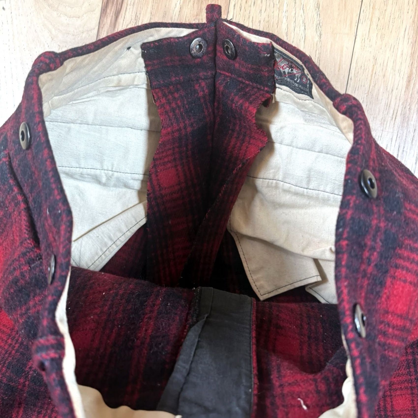 Vintage Okay, I've revised the title to: Vintage Woolrich Buffalo Hunting Pants Mens 30x32 Red Plaid Wool Insulated Size US 30 / EU 46 - 5 Thumbnail