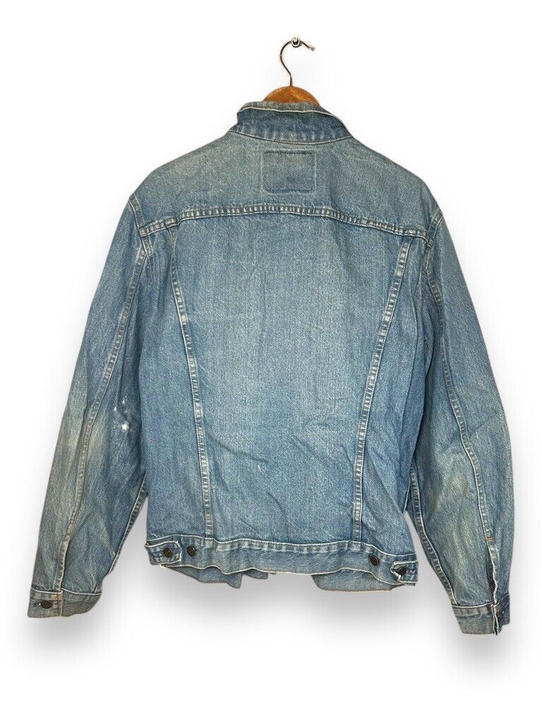 Levi's Vintage 90s Levi's Denim Medium Wash Button Up Jacket Size Size US L / EU 52-54 / 3 - 1 Thumbnail