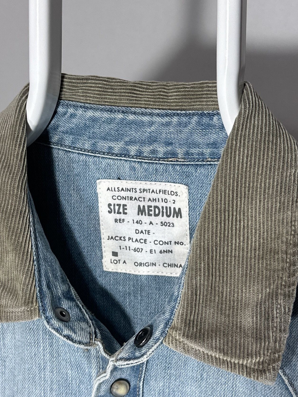 Allsaints AllSaints Spitalfields Reed Shirt Denim Size US M / EU 48-50 / 2 - 5 Thumbnail