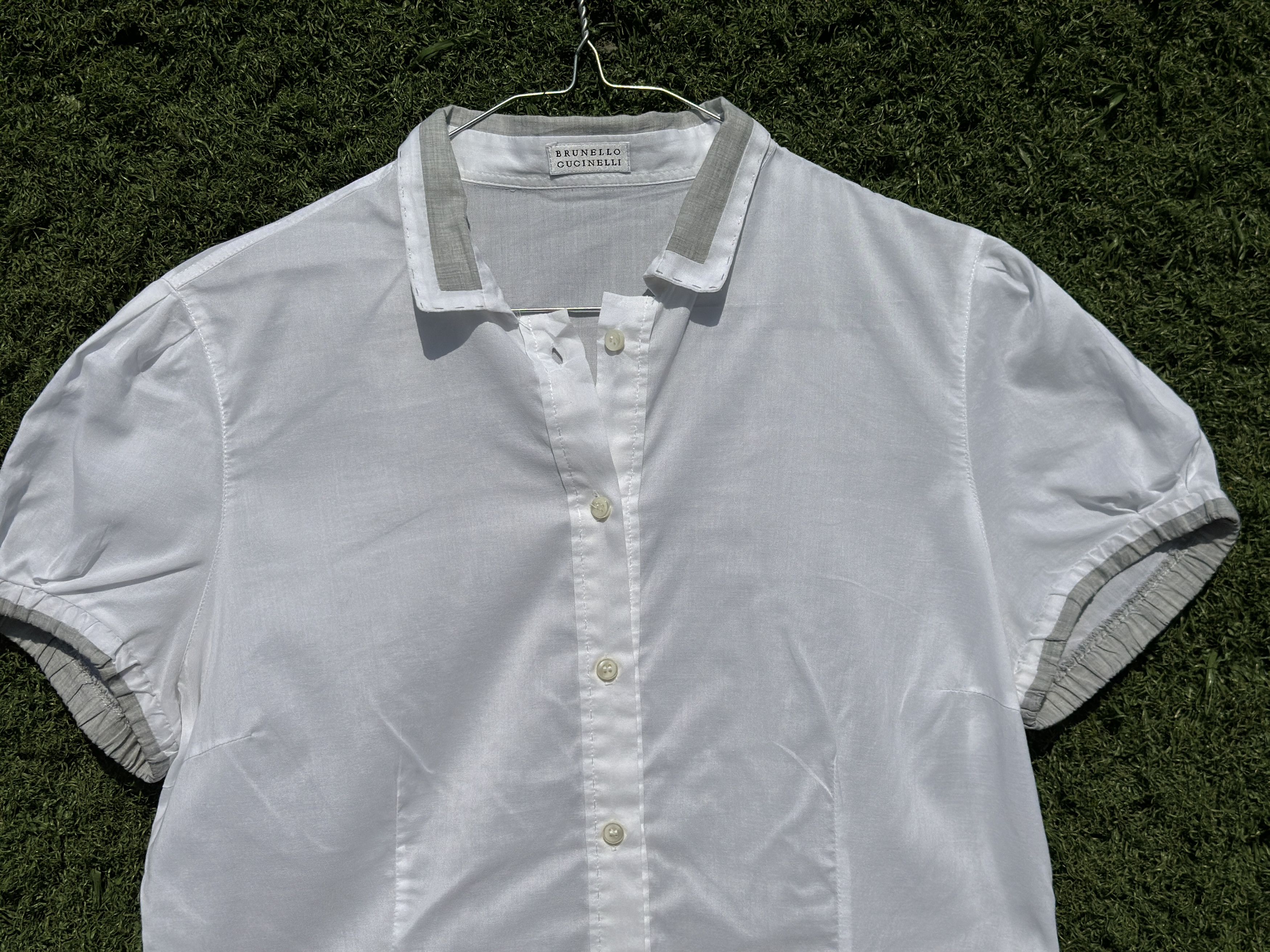 Brunello Cucinelli Brunello Cucinelli White Cotton Tailored Size L XL Size L / US 10 / IT 46 - 6 Thumbnail
