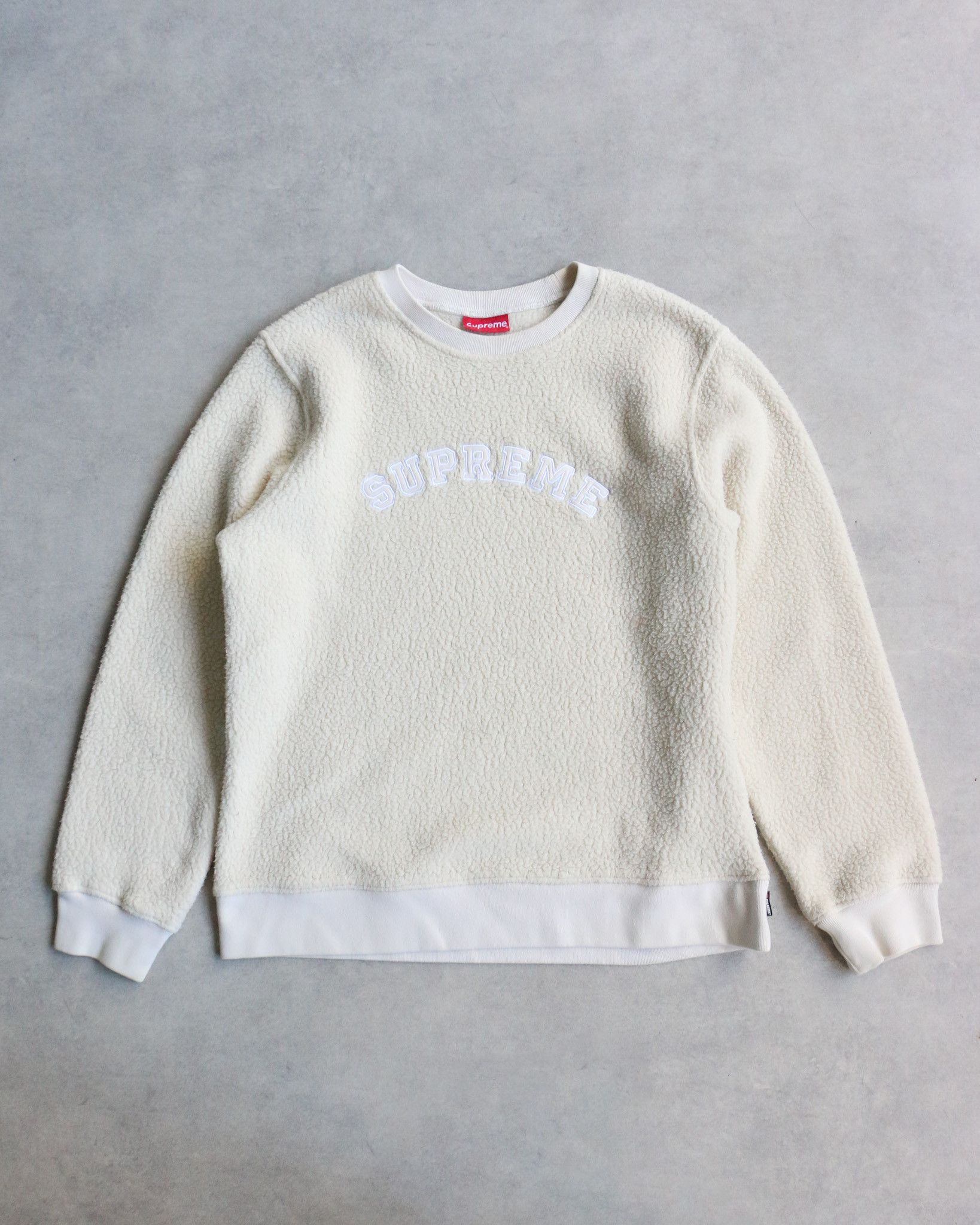 Supreme Supreme Polar Tech Fleece Arc Crewneck Natural Size US XL / EU 56 / 4 - 1 Thumbnail