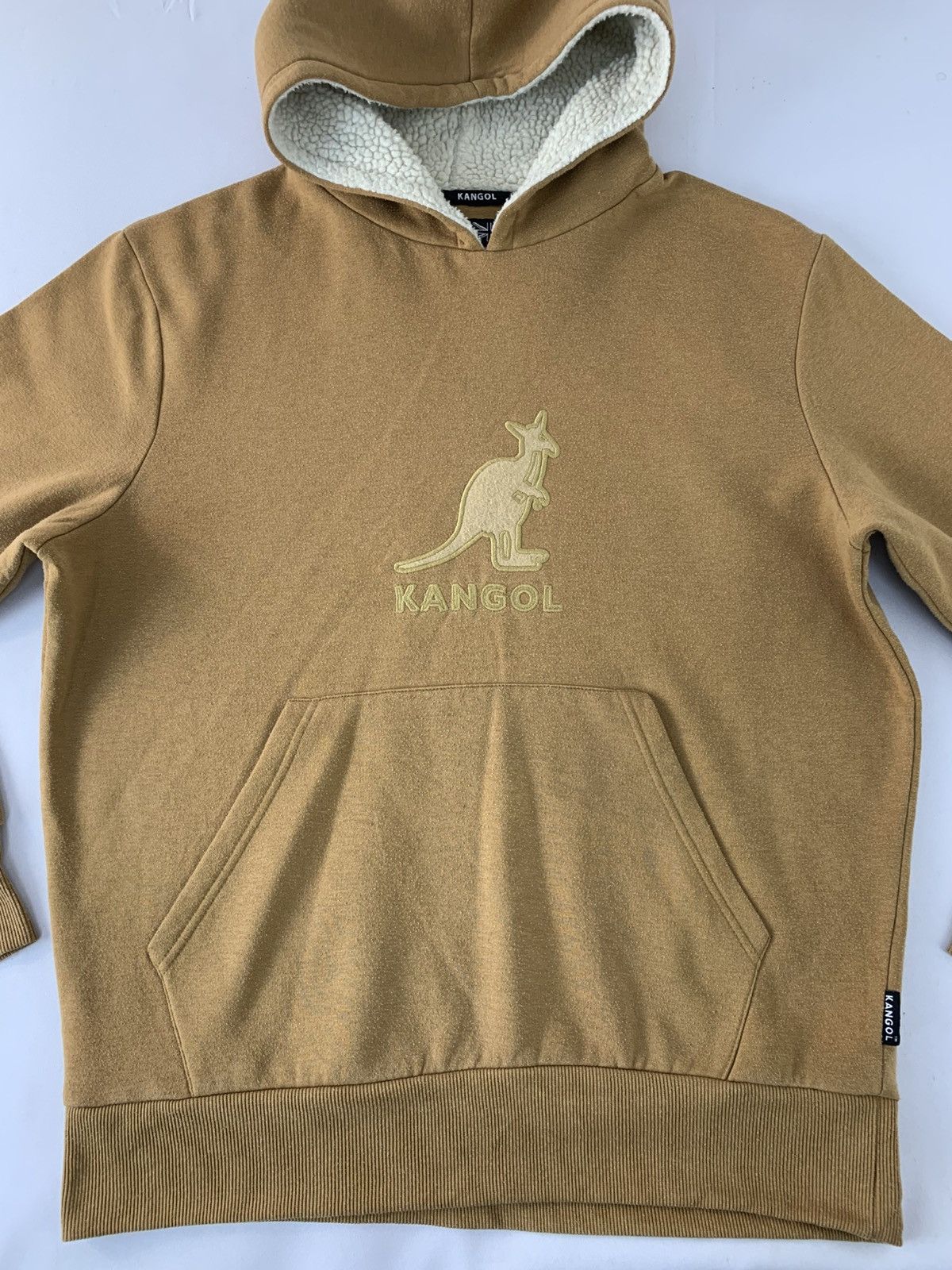 Kangol Kangol Big Logo Padded Sherpa Inner Pullover Hoodies Size US L / EU 52-54 / 3 - 3 Thumbnail