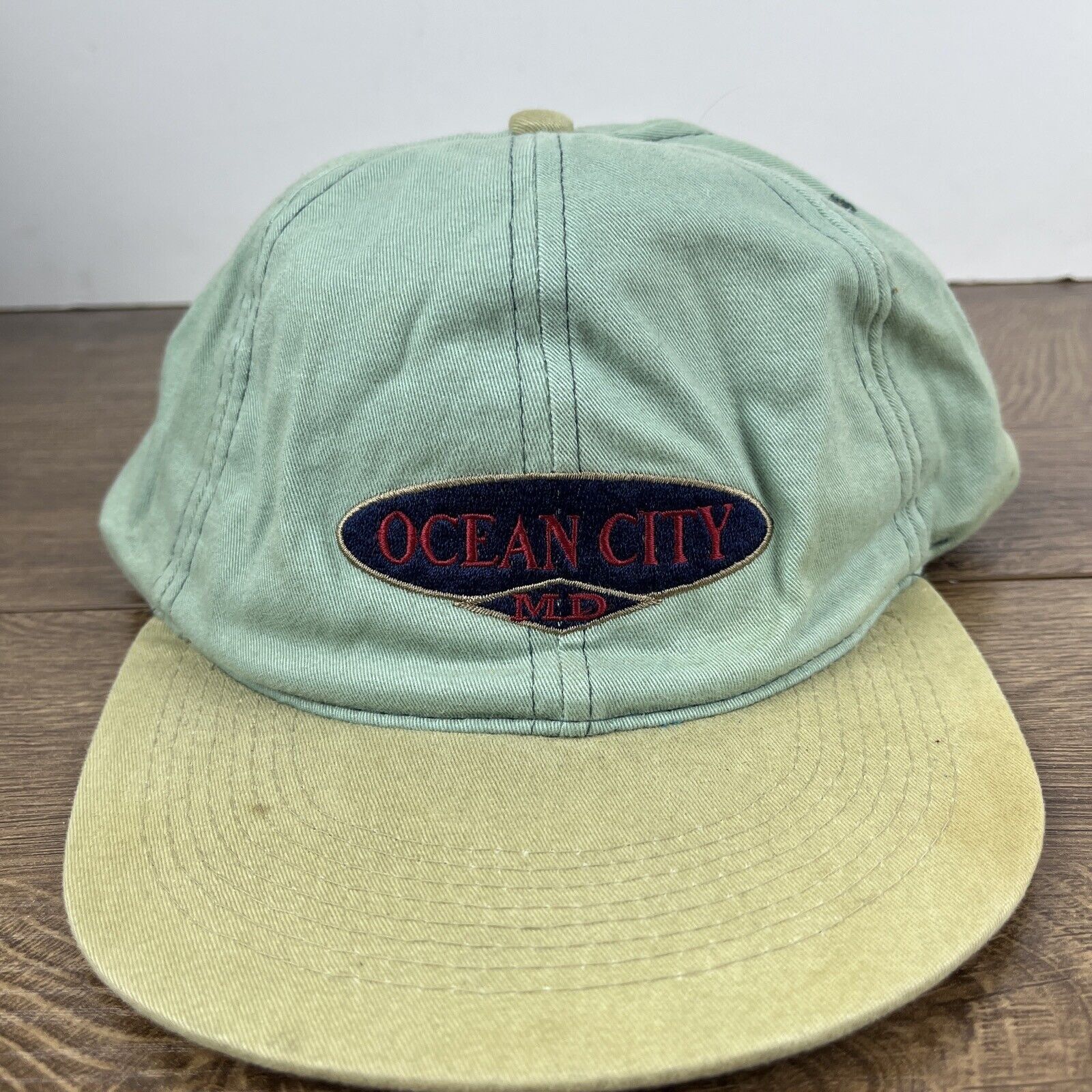 Other Ocwan City Hat Ocean City Green Hat Snapback Adjustable Adul Size ONE SIZE - 5 Thumbnail