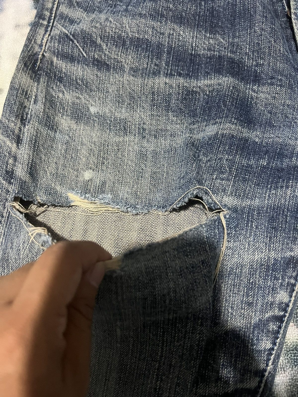 Distressed Evisu Yamane Denim 30 Size