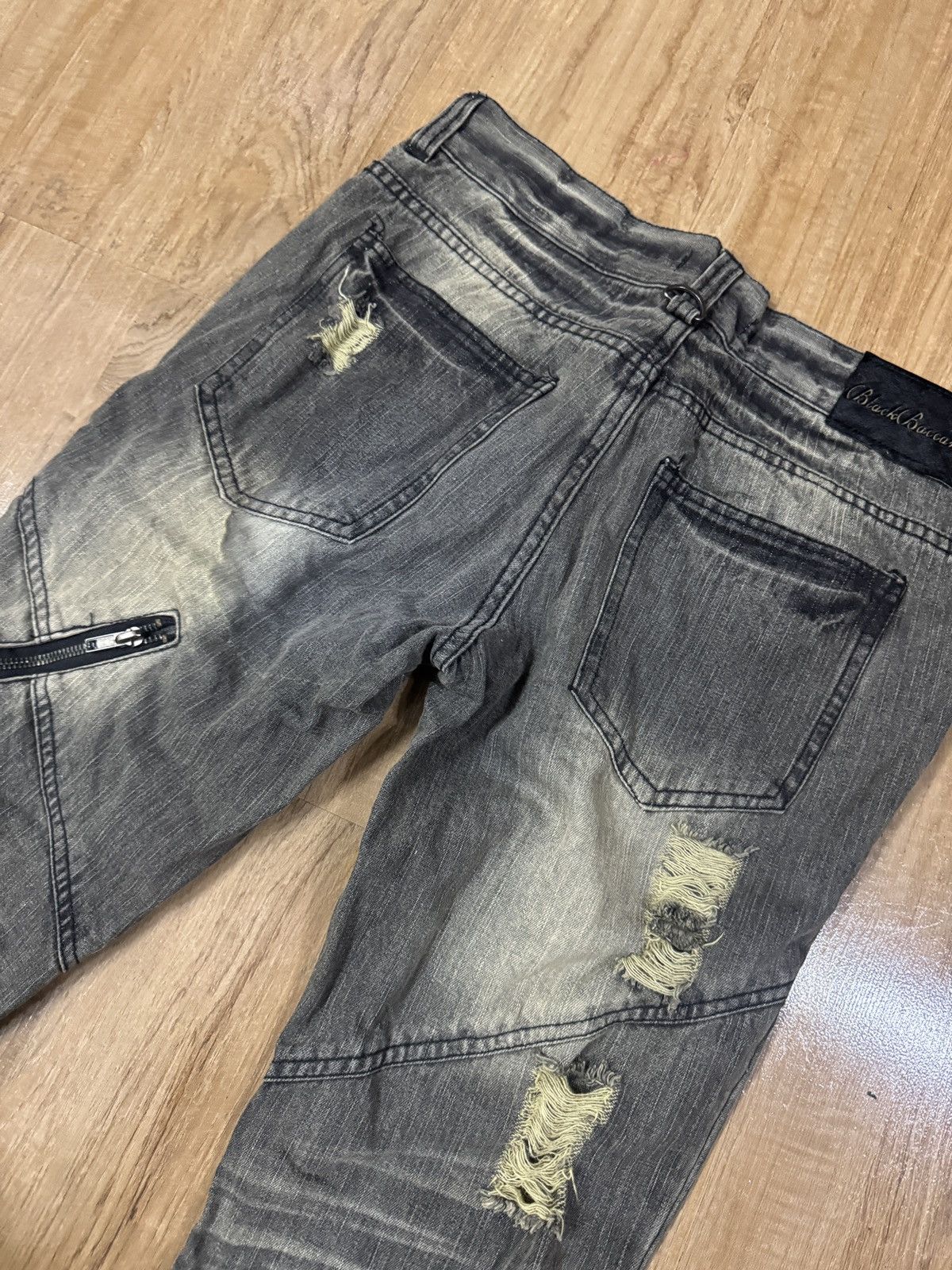 Seditionaries BLACK BACCARA BONDAGE JEANS Size US 31 - 4 Thumbnail