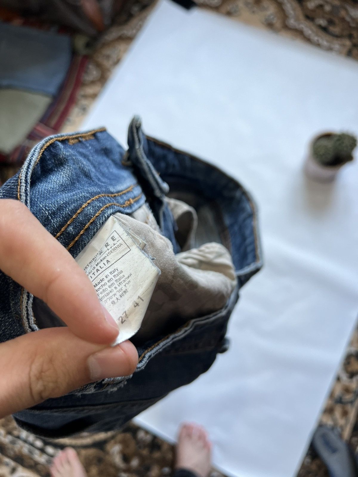 John Galliano Galliano Blue Denim Pants Jeans Womens Classic Size 27" / US 4 / IT 40 - 14 Thumbnail