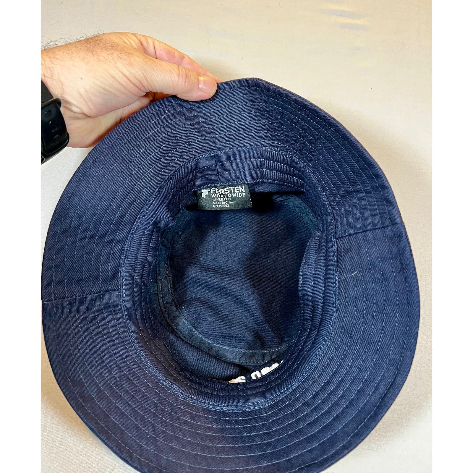 Other Fersten Worldwide Style #FP716 Penn 23 Navy Bucket Beach Hat Size ONE SIZE - 5 Thumbnail