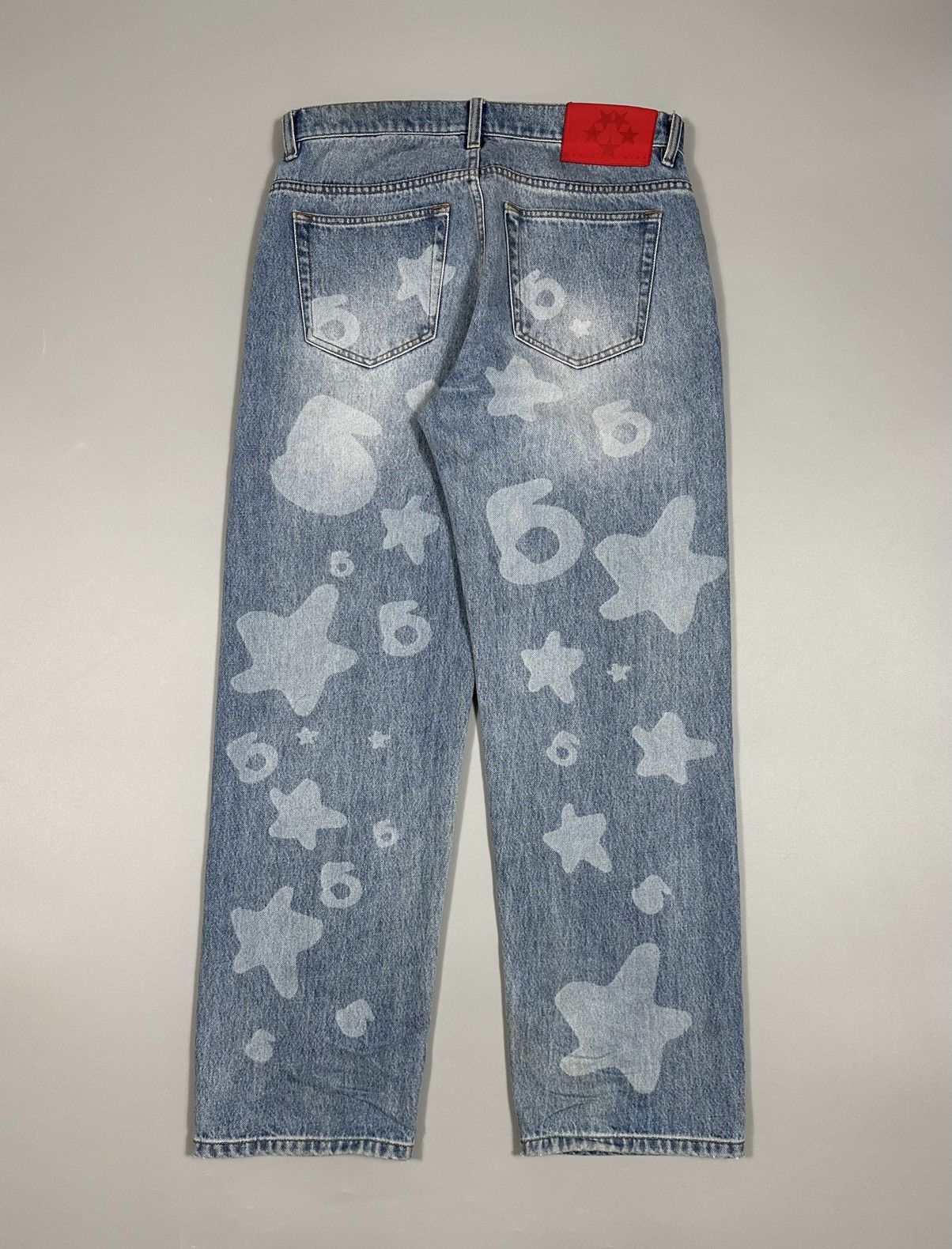 Sp5der Sp5der Beluga Light Blue Wash Denim Jeans Size US 30 / EU 46 - 2 Thumbnail