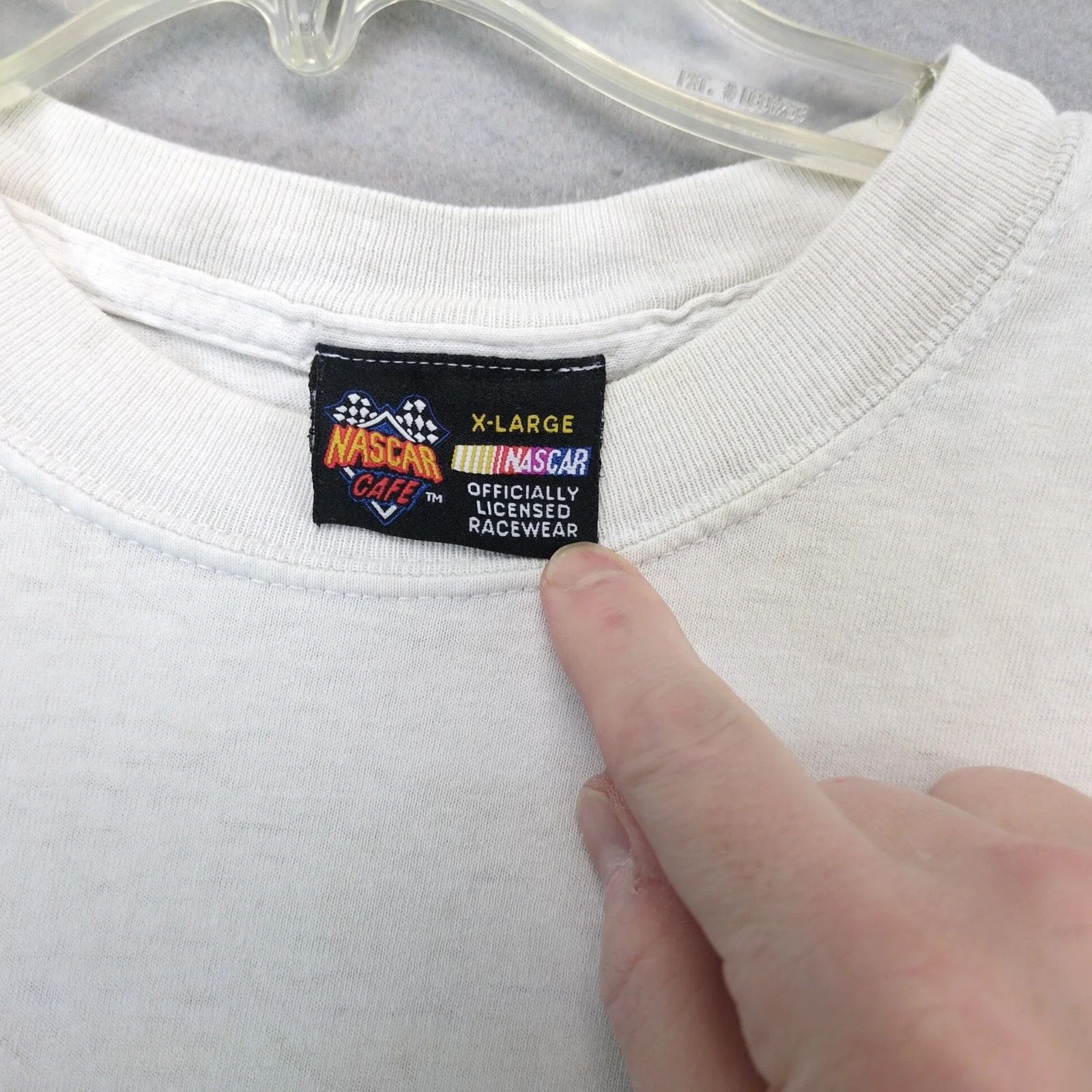 NASCAR Vtg NASCAR Cafe Greensboro NC Men's XL Double Sided T-Shirt Size US XL / EU 56 / 4 - 4 Thumbnail