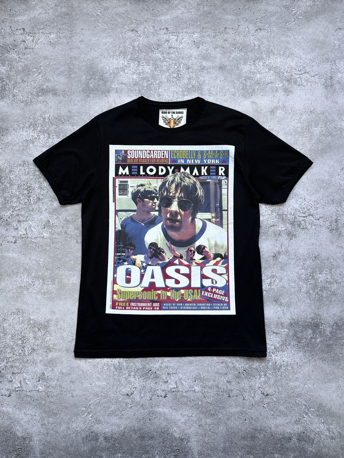Band Tees Oasis Melody Maker 1994 T-Shirt Men’s Cotton Size M Size US M / EU 48-50 / 2 - 1 Thumbnail