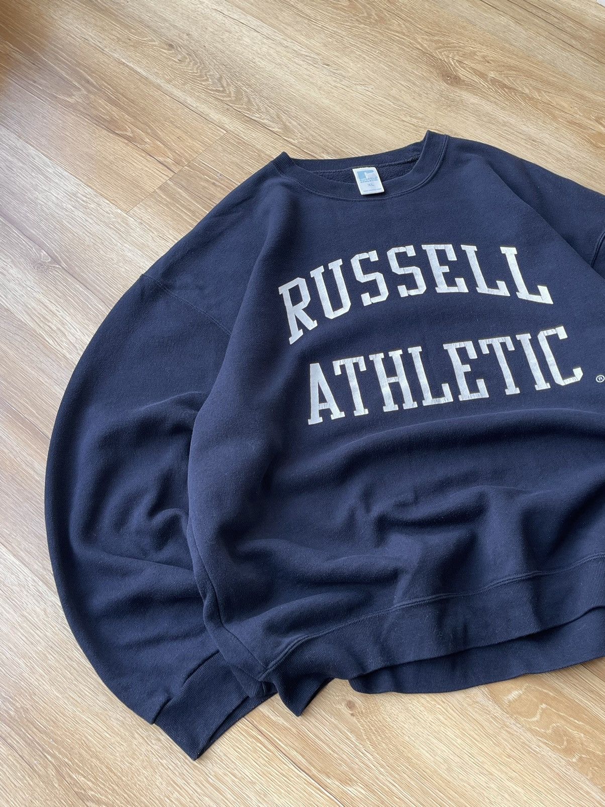 Russell Athletic 90s Vintage Russel Athletic Logo Crewneck Sweatshirt Size US XL / EU 56 / 4 - 2 Thumbnail